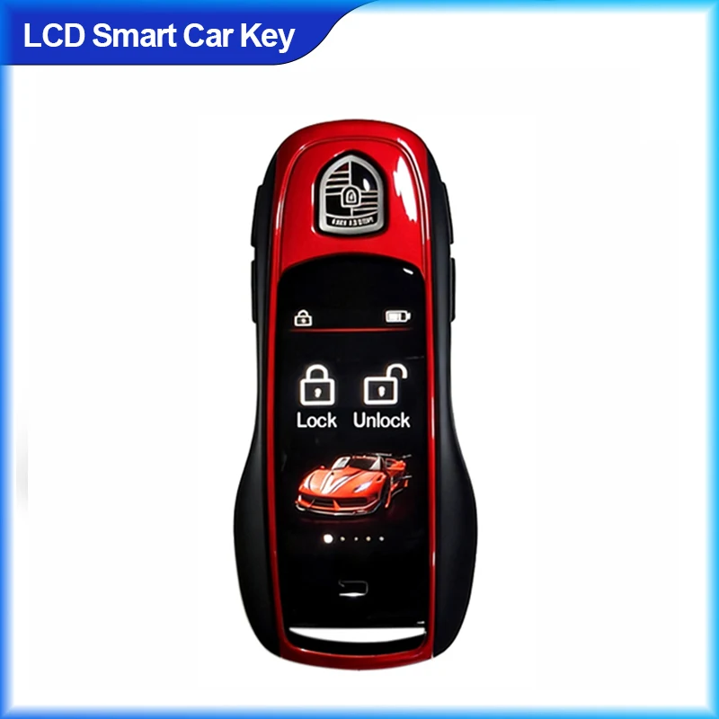 Smart LCD Universal Remote Keys with Aluminum Alloy 4 Buttons Comfortable Entry With Mobile App Linkage
