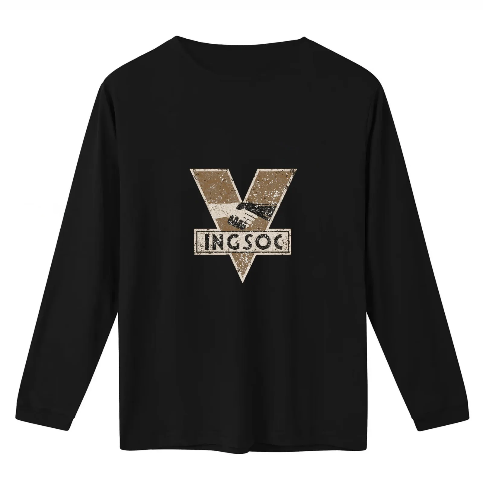 1984 INGSOC LOGO T-Shirt Summer Casual Cotton Tee Oversized Streetwear Tops Vintage Graphic Print Loose Fit Short Sleeve