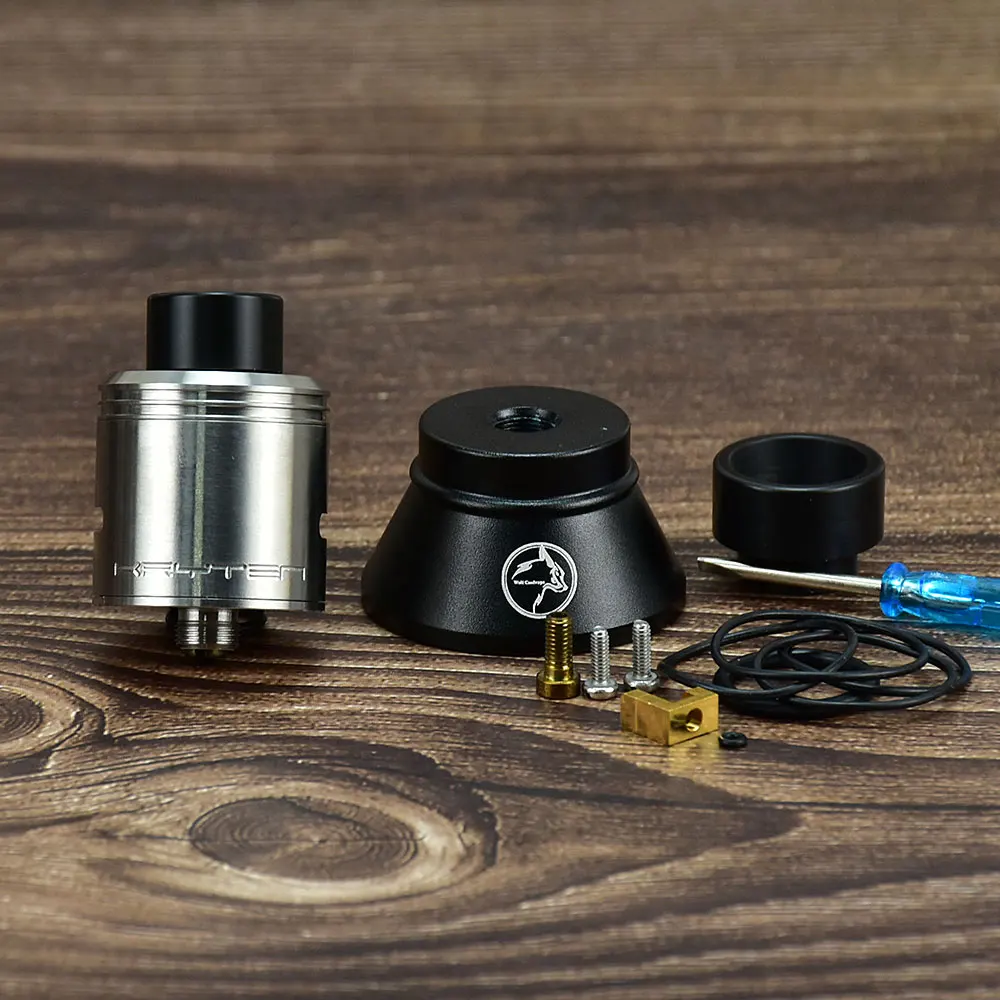 

Вэйп KRYTEN RDA HADALY rda Kryten 24 RDA вэйп 1:1 двойная катушка RDA 316ss RDA перестраиваемый вэйп атомайзер с Squonk Pin