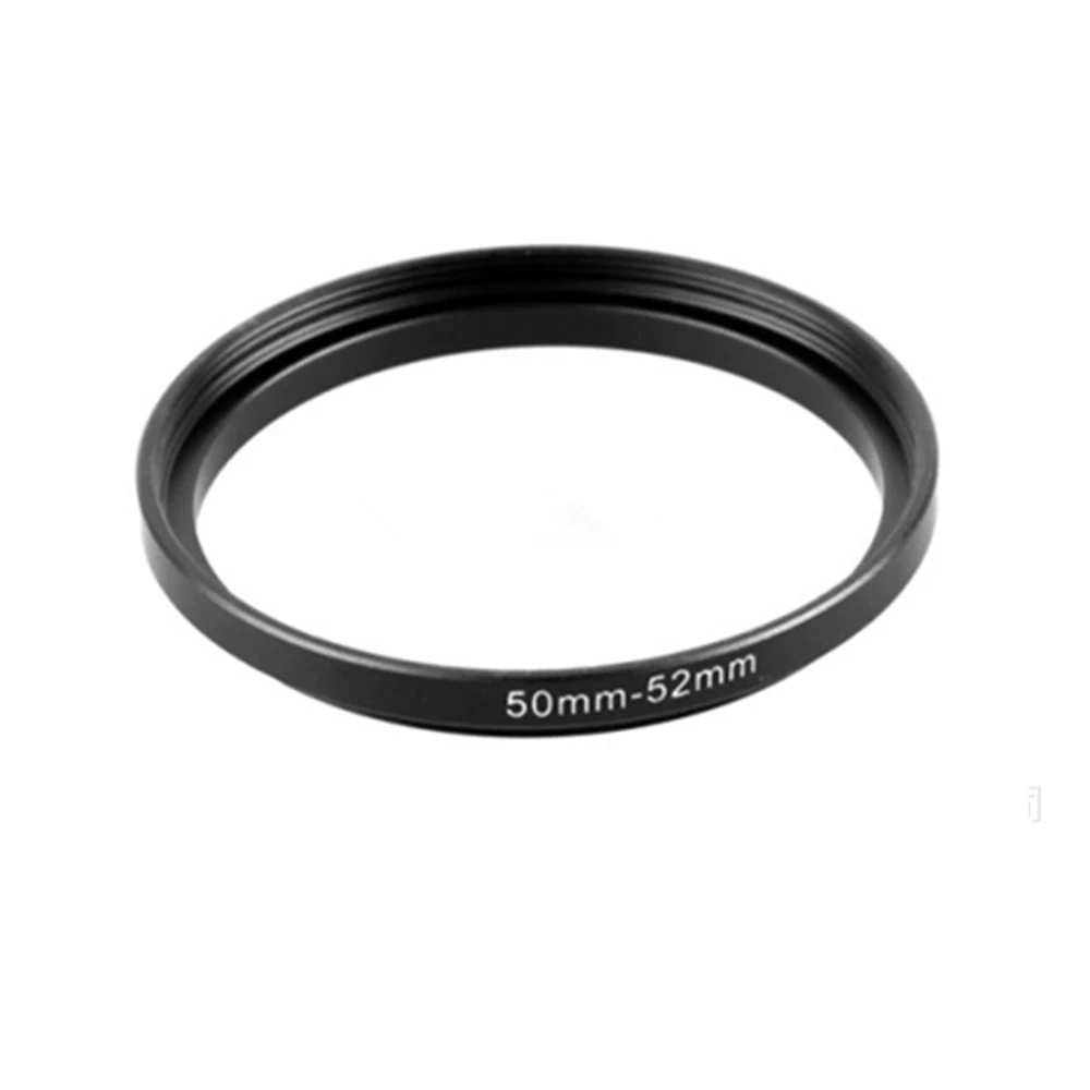 Aluminum Black Step Up Filter Ring 50mm-52mm 50-52 mm 50 to 52 Filter Adapter Lens Adapter for Canon Nikon Sony DSLR Camera Lens