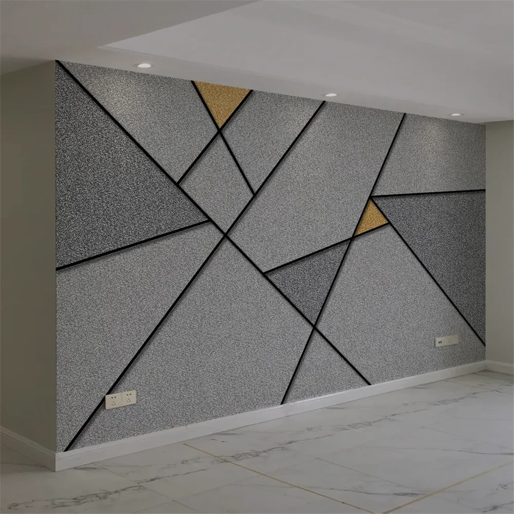 custom European Nordic Modern Geometric Marble Photo Wallpaper Murals Living Room Theme Hotel Background home improvemt sticker