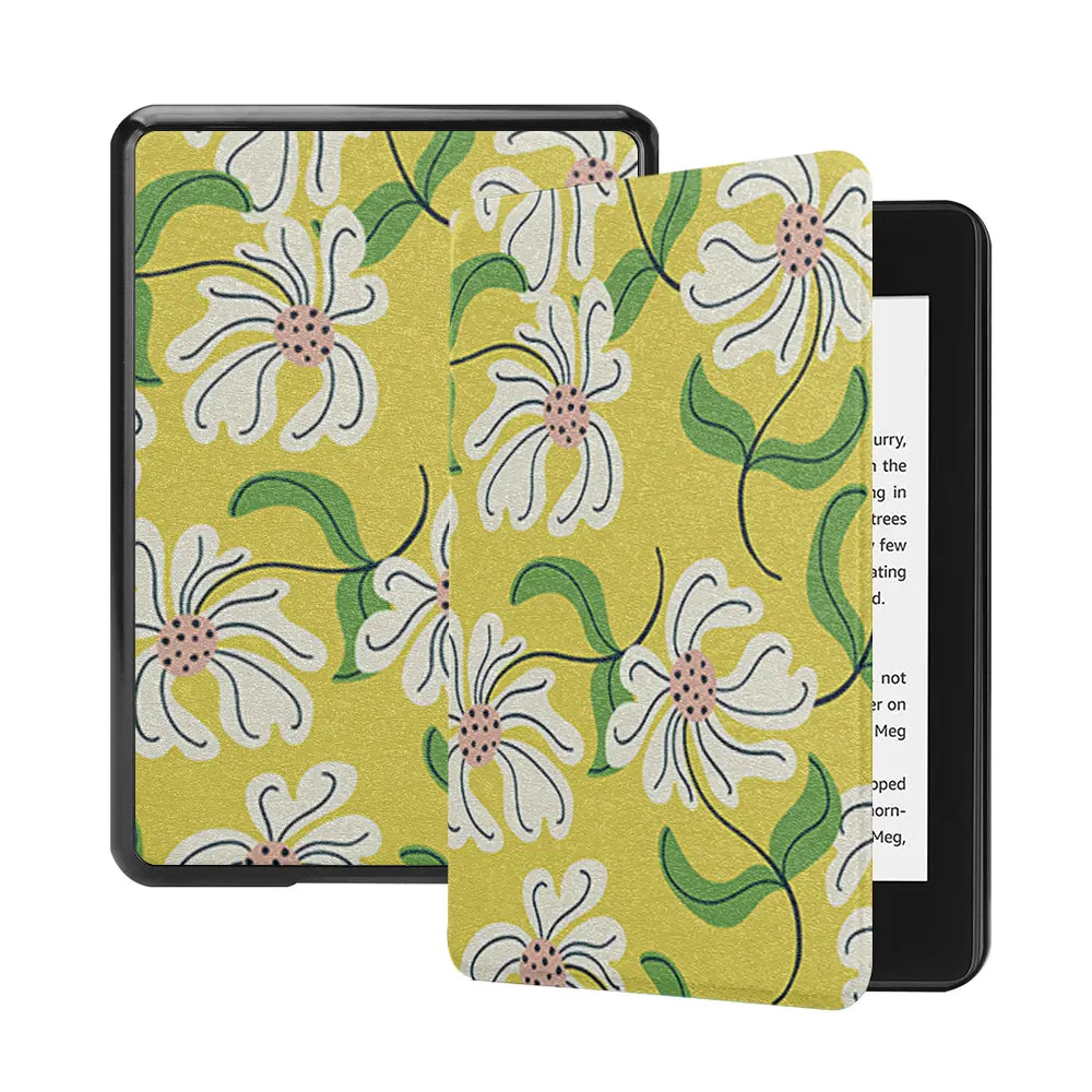 kindle case plant pattern paperwhite1th 2th 2022kindle 11th 10th 9th generation Oasis 2 3 funda 2021