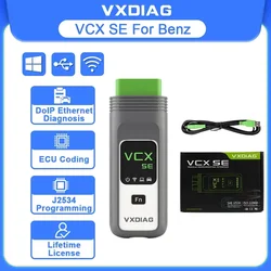 VXDIAG VCX SE for Mercedes Benz Car OBD2 Diagnostic Tool MB Star C6 DoIP Active Test All System Diagnosis Coding Programming