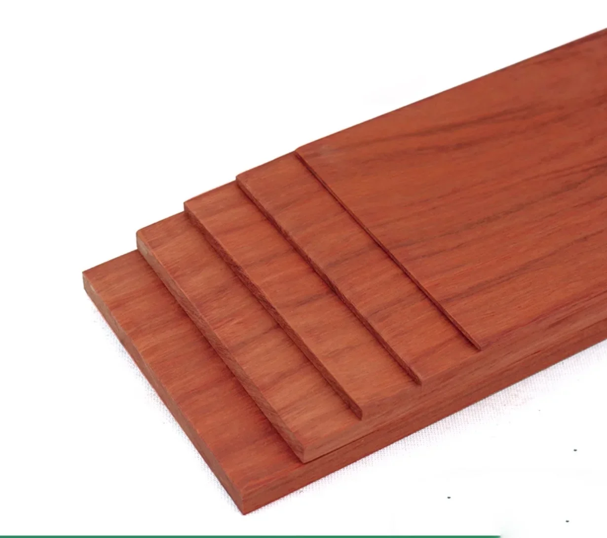 5pcs  Thickness:10mm/15mm  African Red Rosewood Solid Wood Thin Board Sheets