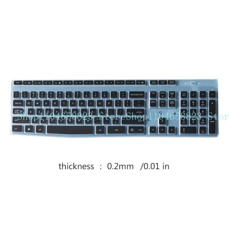 Dustproof Waterproof Transparent Silicone Keyboard Cover Skin Protectors for MK345 K345 Wireless Keyboard Accessories