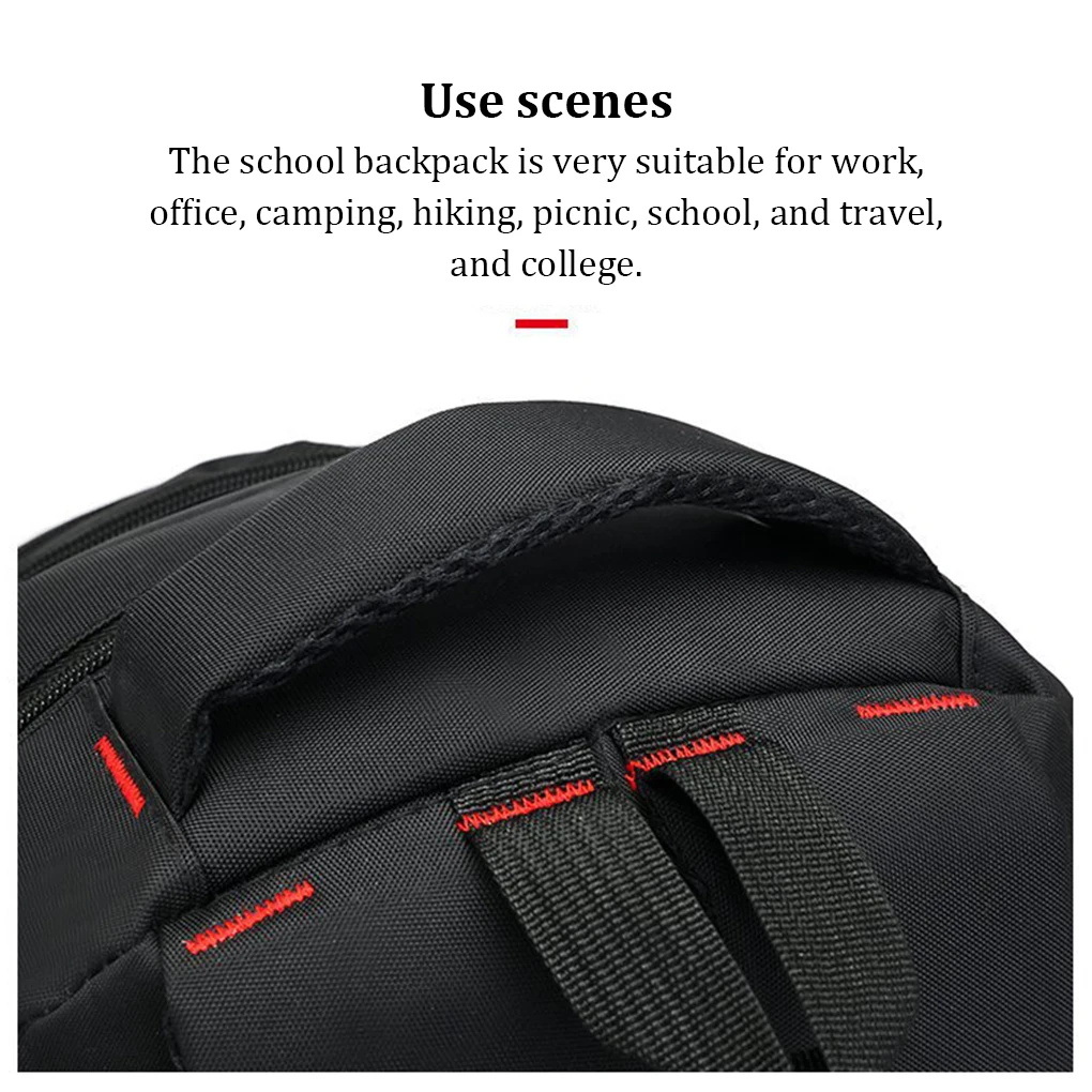 Mochila escolar de tela Oxford impermeable para hombre, bolso de almacenamiento para deportes de playa