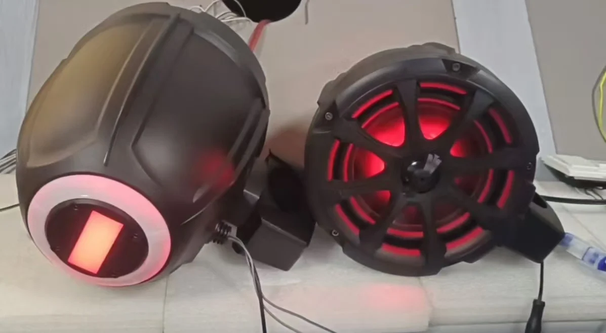 With Led Music Light Marine Bluetooths Speaker IPx6 HiFi Sound Outdoor Waterproof 100W Boat Loudspeaker