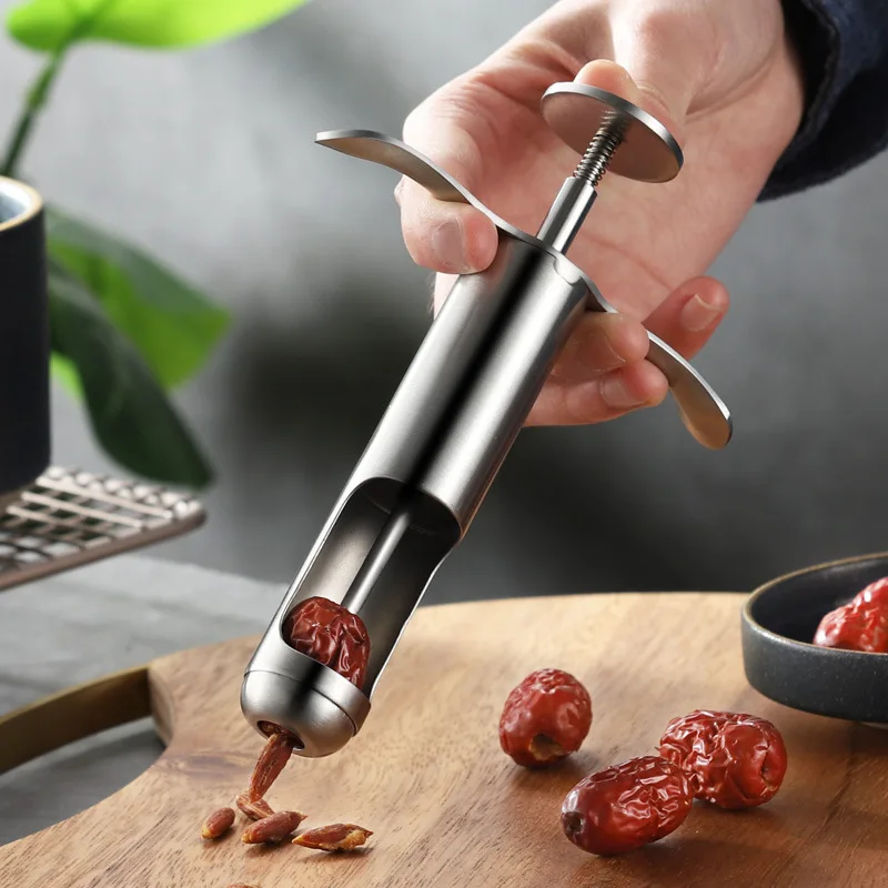 

304 Stainless Steel Red Dates Corer Jujube Cherry Olive Core Remover Kitchen Gadgets Accessories Home Fruit Seed Push Out Tool