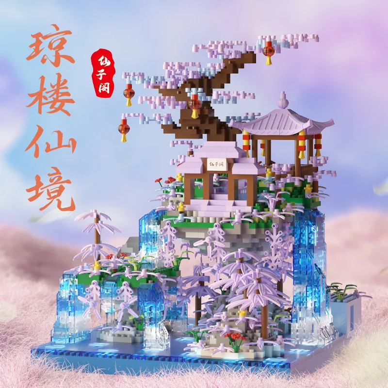 

2436pcs Tree House Building Set Treehouse With Mini Building Block Toys LED Decorative Creative Forest Birthday Gift For Adults