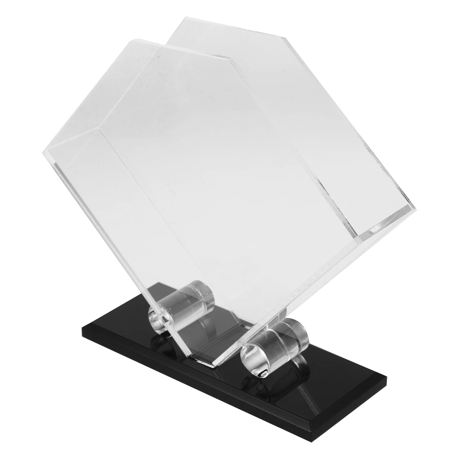 

Clear Acrylic Napkin Holder Stand for Kitchen Cafe Restaurant Hotel Table Stable Base Elegant Crystal-Like Paper Napkin