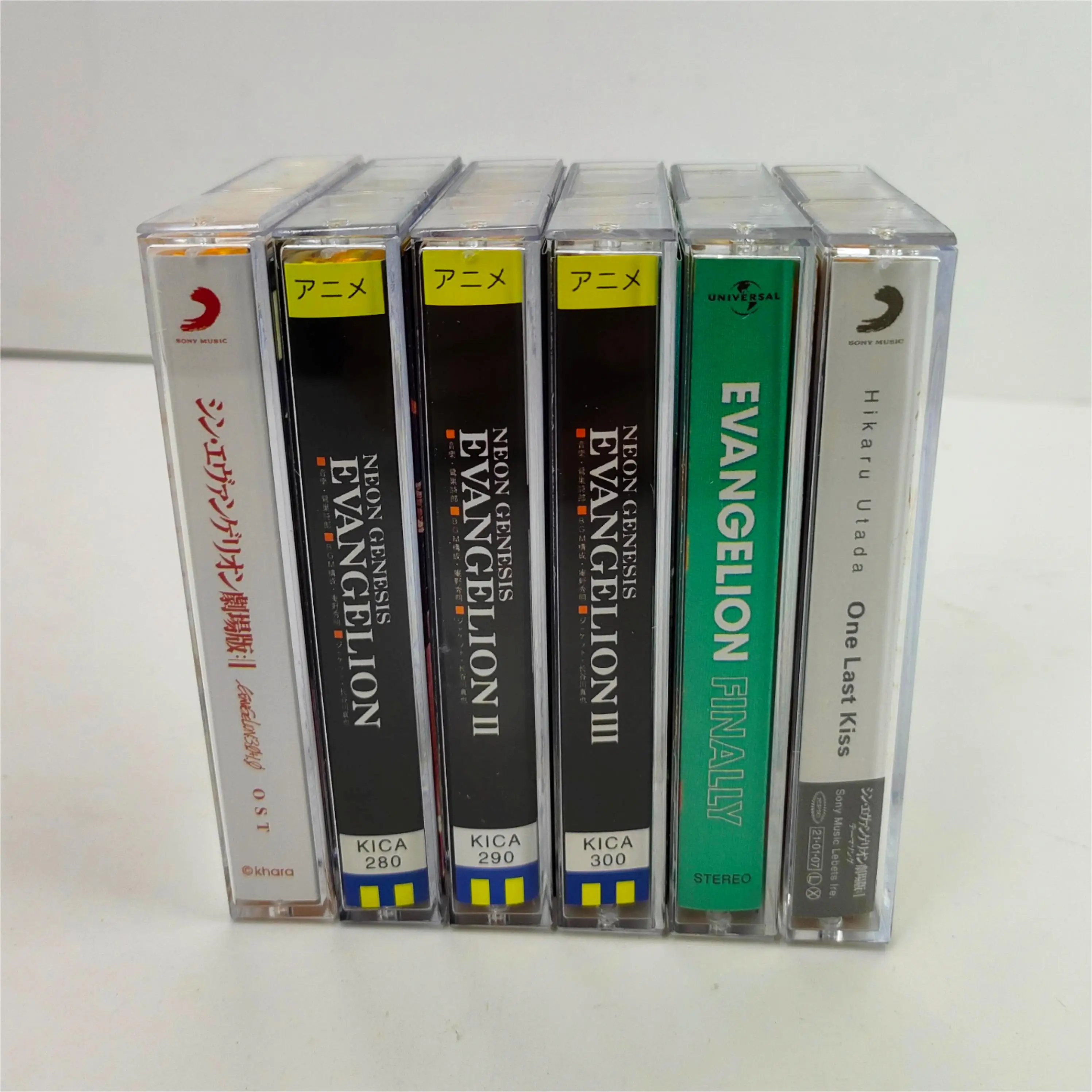 NEON GENESIS EVANGELION EVA Utada Hikaru Music Tape Greatest Hits OST Album 6Pcs Cassettes Cosplay Recorder Car Soundtracks Box