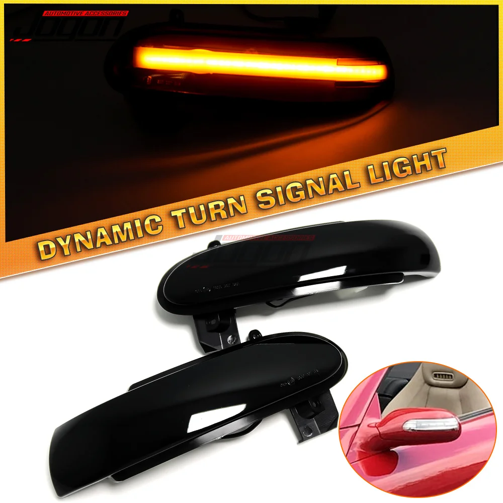 2 Pcs LED Dynamic Turn Signal Lamp For Mercedes Benz SLK SL Class R171 W171 R230 W230 Flashing Indicator Sequential Blinker Lamp