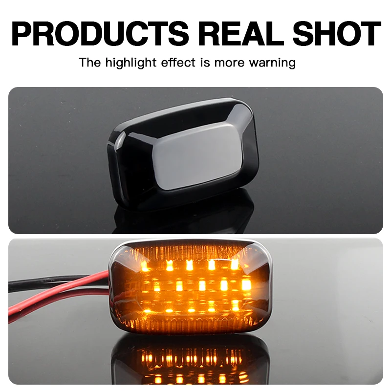 2pcs Led  Side Marker Turn Signal Light  Blinker Indicator Lamp For Toyota Land Cruiser 70 80 100 Series HILUX Car Accessories view 3