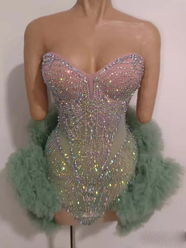 Abito gonfio sfumato colorato senza spalline sexy con stampa a caldo di alta qualità 2026 Nuovo abbigliamento da donna personalizzato alla moda