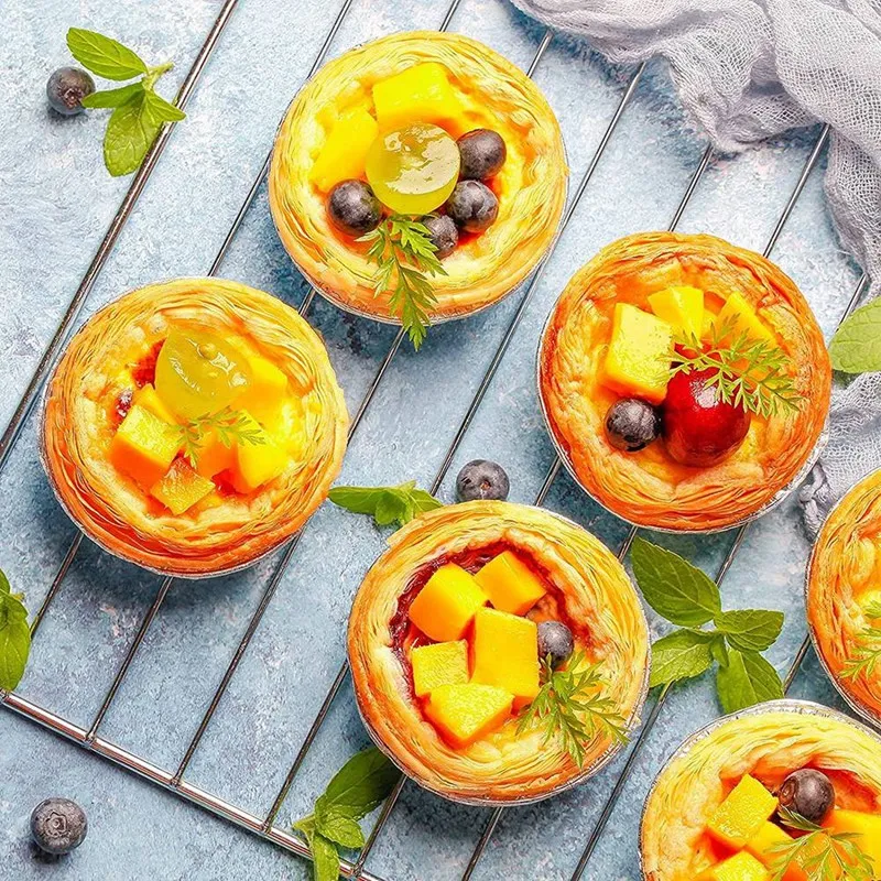 500 Pcs Mini Pie Pans,2.8Inch Disposable Egg Tart Molds For Baking,Aluminum Foil Bakeware For Baking,Making Tarts