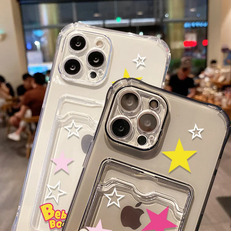S25 Ultra Case For Samsung A56 A55 5G A54 A53 A36 A35 A34 A33 A26 A16 A15 A13 S24 S23 S22 Plus Card Slots Cartoon Soft TPU Cover