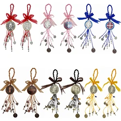 2PCS Saint Benedict Medal Protection Blessing Charm Catholic San Benito Medalla Handmade Jewelry Christmas Halloween Gift Charms