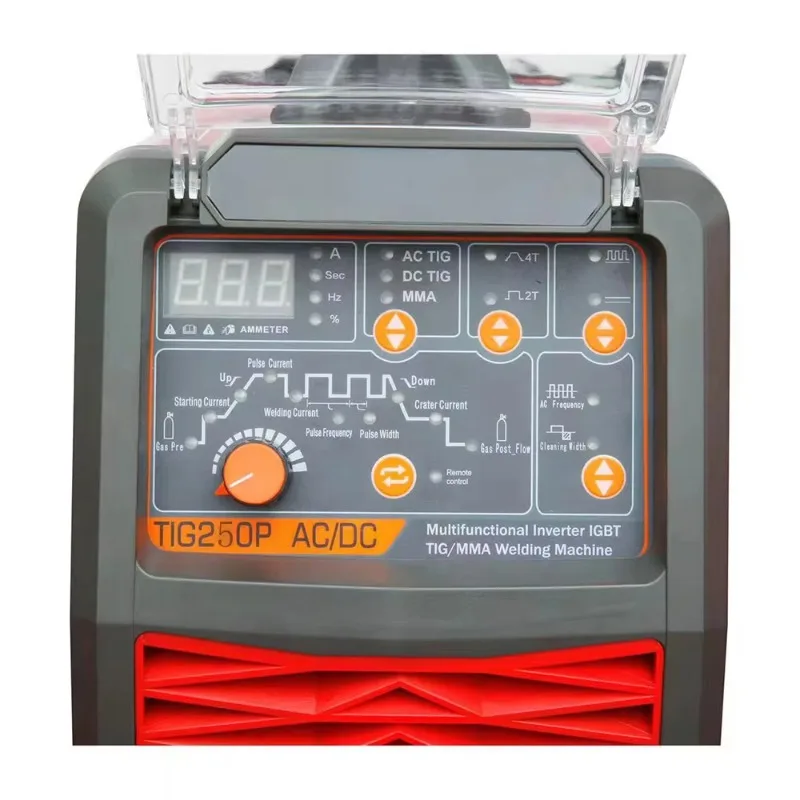 Pulse Argon Arc Welder TIG MMA Inverter Welding Machine 220V for Aluminum Welding Digital TIG-250P AC DC
