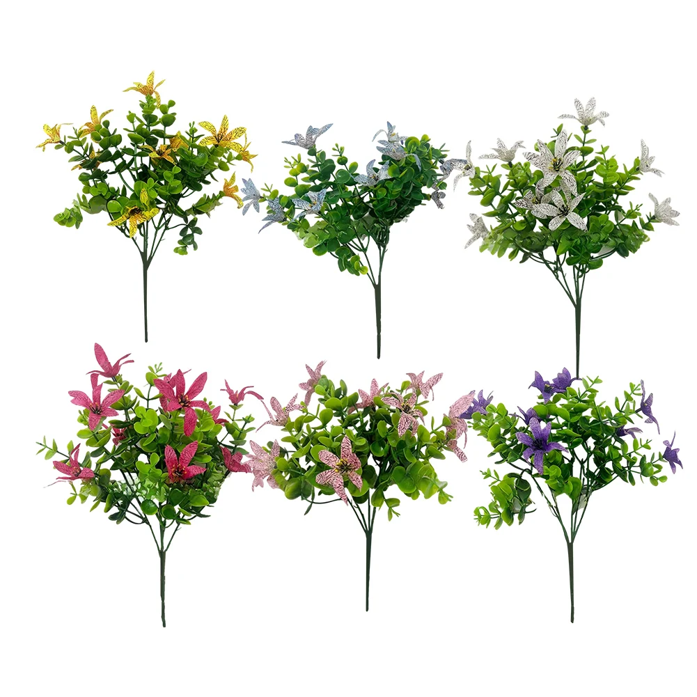 

Decorative Flowers For Garden Use Lifelike Flower Arrangement Artificial Oncidium Flowers Elegant Design Flowers