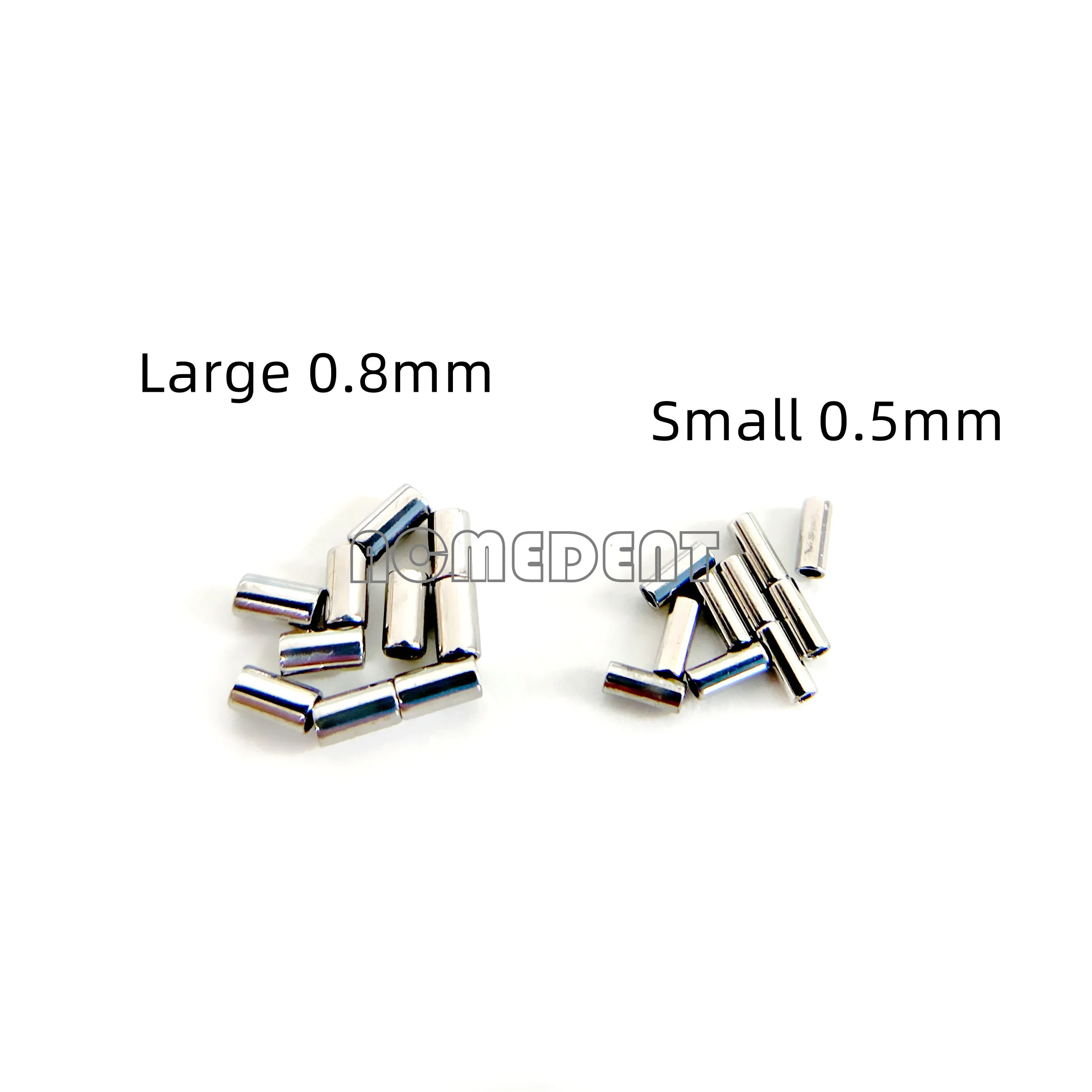 

Dental Orthodontic Crimpable Hooks Mini Stops Small 0.5mm Large 0.8mm