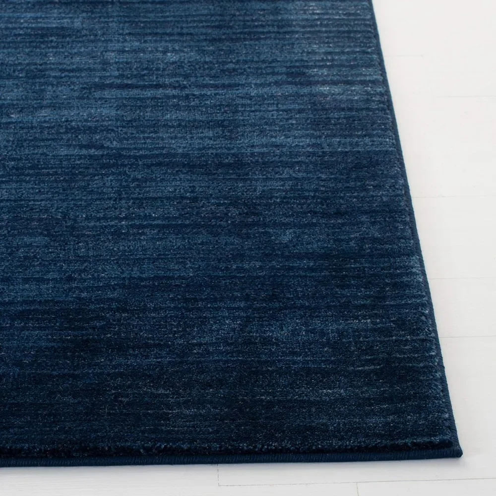 Carpet -10 'x 14', navy blue, modern gradient tone, non shedding and easy to care for, suitable for living rooms and bedrooms