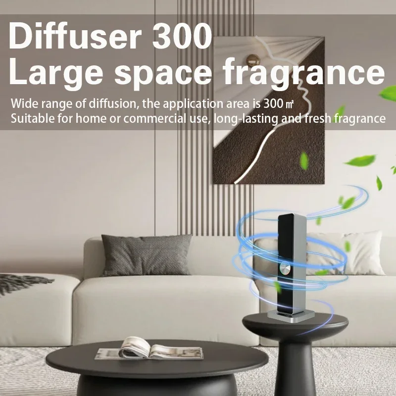 WiFi Controlled Tabletop Aroma Oil Diffuser Intelligence Rechargeable USB Fragrance Scent Machine with 4000mah Battery 100ml