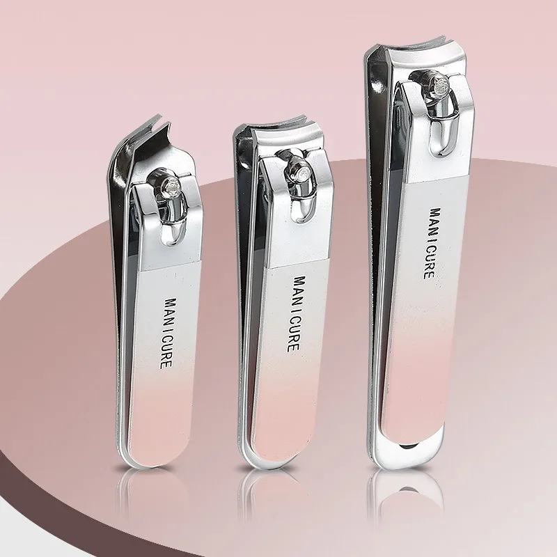 المهنية الرجال/النساء مسمار كليبرز كيت 4 قطعة مجموعة تشذيب الأظافر الفولاذ المقاوم للصدأ مسمار المقص السفر مانيكير أدوات للعناية الشخصية مسمار كليب #4