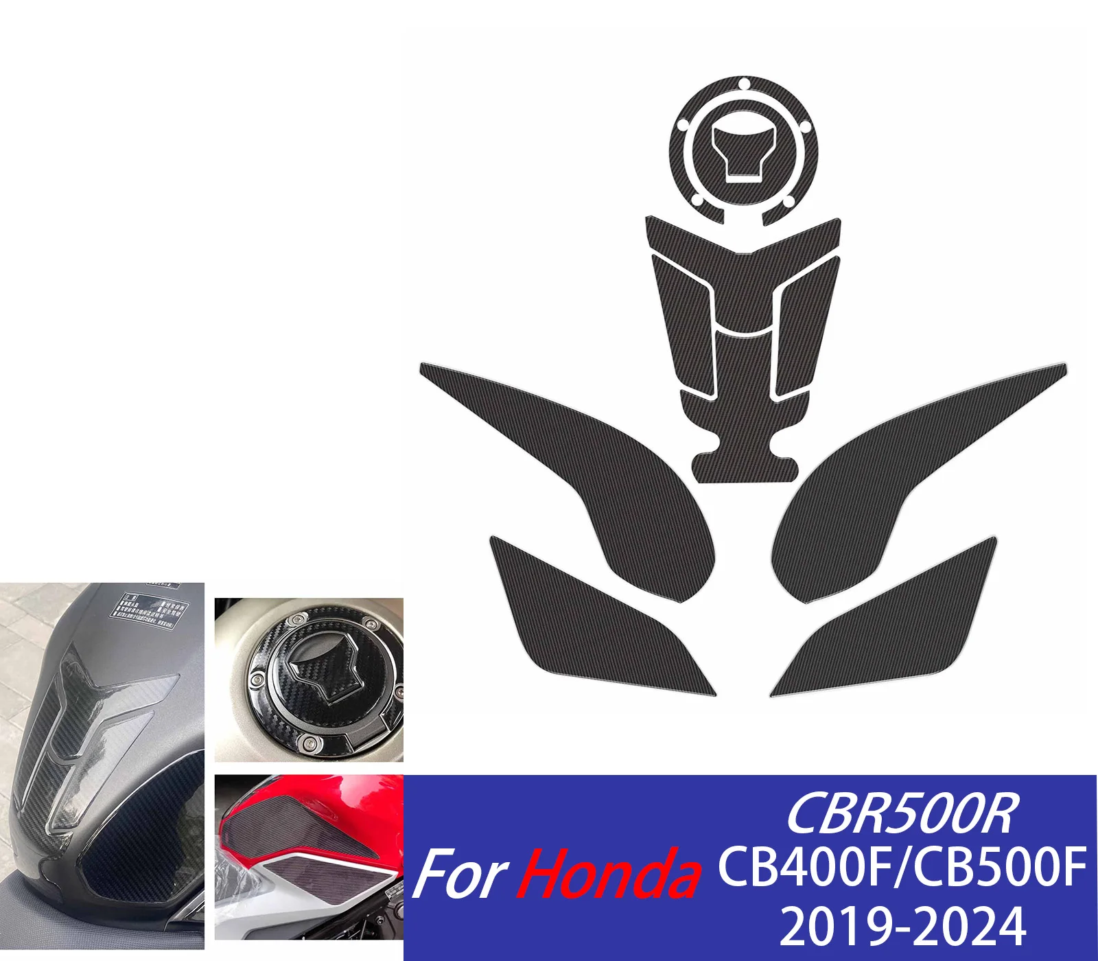 

Для CB400F CB500F CBR500R противоскользящие наклейки на топливный бак, крышка бензина, защитная накладка для масла для Honda CB 500F CBR 500R, аксессуары для мотоциклов
