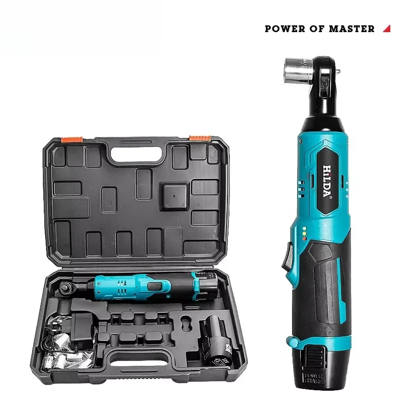 Portable Cordless Lithium Ion Ratchet Wrench for Home Auto Repair DIY Truss Fastening Lightweight Electric Socket Wrench