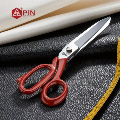 PIN Ultra Sharp Fabric Scissors 8" 10" 12", Heavy Duty Stainless Steel Tailor Shears for Dressmaking, Leather & Utility Cutting