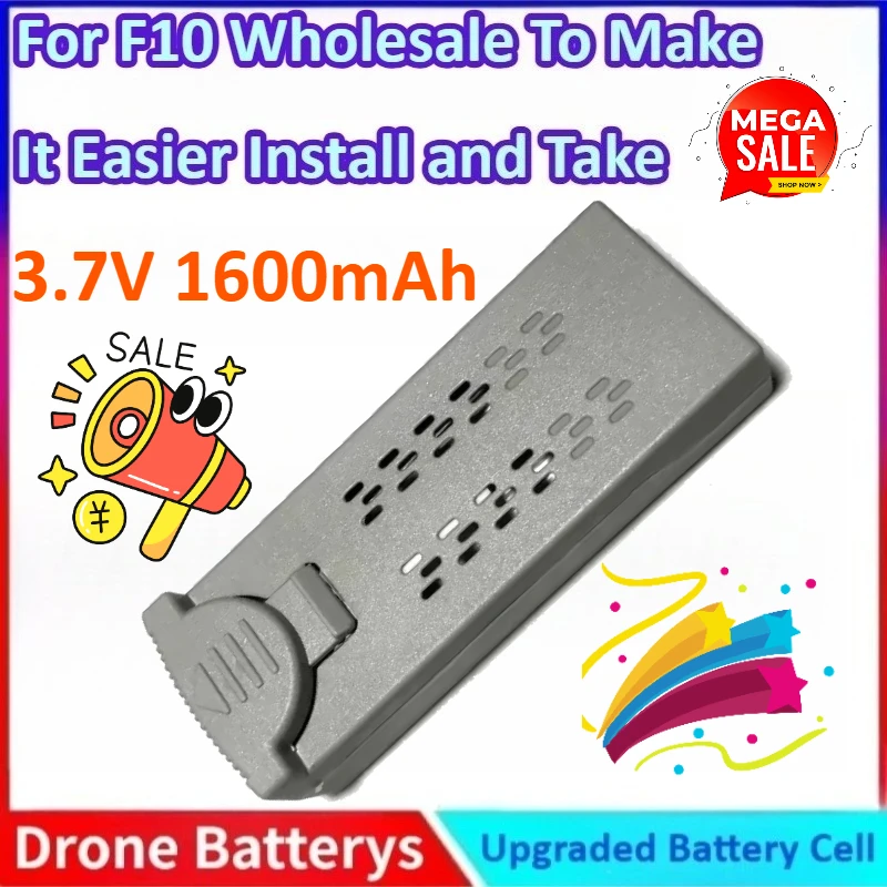 

4DRC 3.7V 1600mAh General-purpose Quadcopter Plane GPS/WIFI Drone Battery for F10 Wholesale To Make It Easier Take and Install