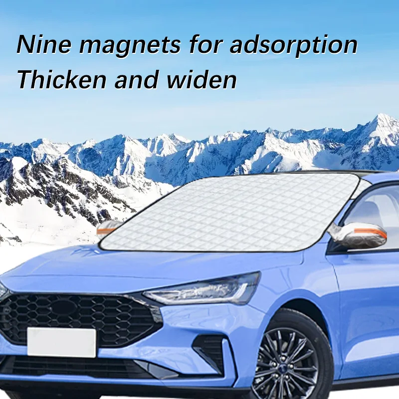 Magnetic Car Windshield Snow Cover Winter Ice-Frost Guard Sun Shade Protector For Ford Focus 2013-2022 Exterior Accessories