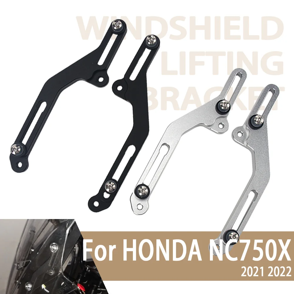 2024 For HONDA NC750X NC 750X NC750 X 2021 2022 2023 Accessories Motorcycle Windscreen Adjusters CNC Aluminum Windshield Bracket