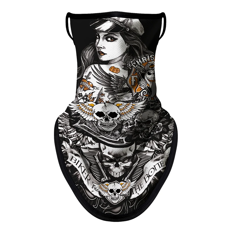 AliExpress NONE Motorcycle Mask Breathable Ice Silk Multifunctional Ear Hanging Mask Mountaineering Skiing Neck Protection Triangle Scarf Summer