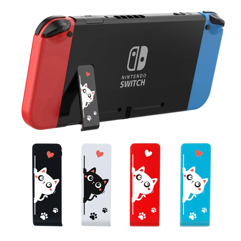 

4pcs/Lot For Nintendo Switch Kickstand Replacement Lovely Cat Back Support Bracket Holder Kick Stand for NS Accessories Cute