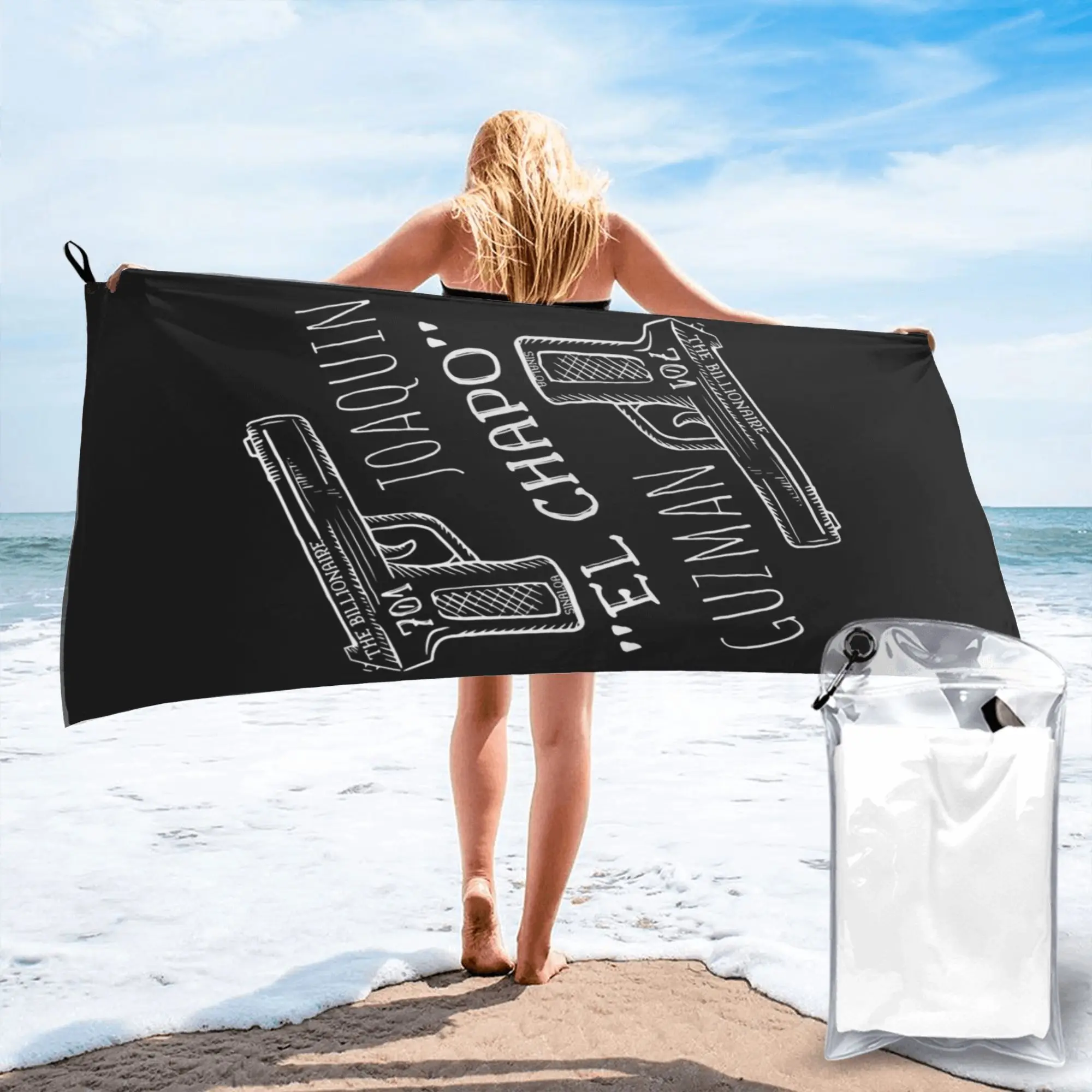 Joaquin El Chapo - Guzman Narcos Crime TV Pablo Escobar Beach Towel Microfiber Quick Dry Absorbent Quick Towels For Swimming