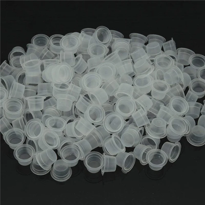 

A27U New Pigment Cups For , 900Pcs 13Mm Medium Tattoo Ink Rings Disposable For Microblading Pigment Cups