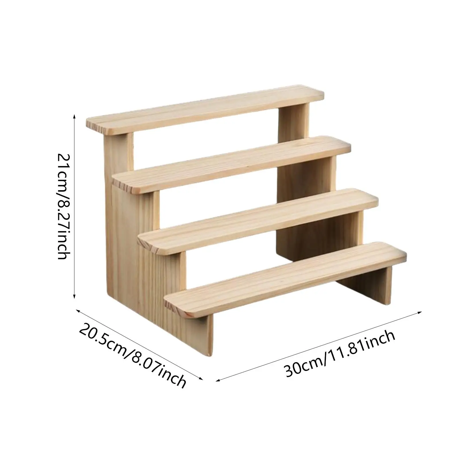 حامل عرض خشبي منظم رف التوابل لشخصية جمع الدمى