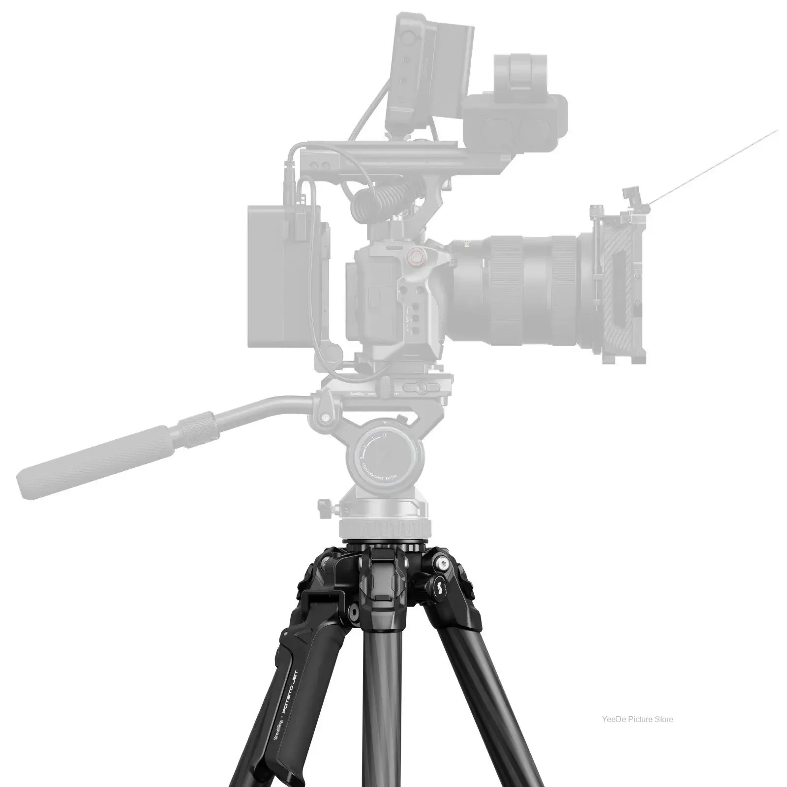 Trípode hidráulico de fibra de carbono SmallRig X Potato Jet Tribex sin cabezal de vídeo para fotografía al aire libre configuración rápida y eficiente 4858