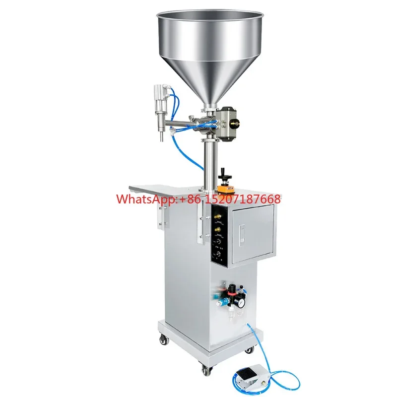 

Automatic paste liquid alcohol gel honey cosmetic paste filling machine vertical pneumatic quantitative filling machine