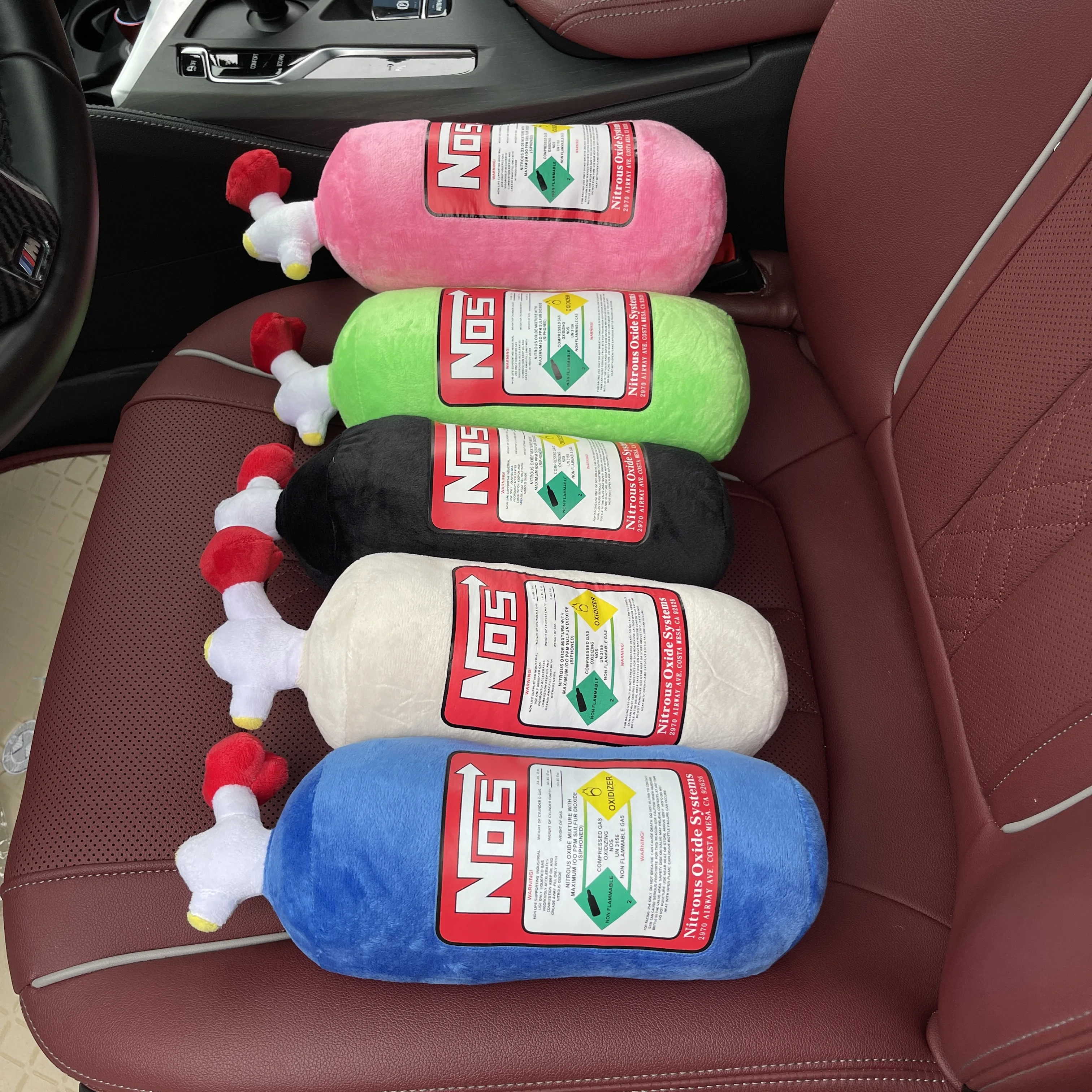 Car seats NOS headrest neck pillow JDM style nitrogen cylinder creative headrest waist pillow pillow