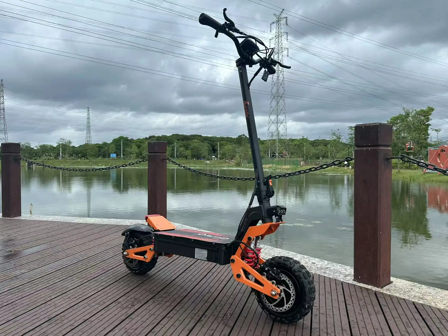 STLF EU US Voorraad Opvouwbare Elektrische Scooter 11 inch Off Road 1200 W 5000 W 6000 w Dual Motor Snelle Snelheid Scooters Grote LCD Scherm Escoo