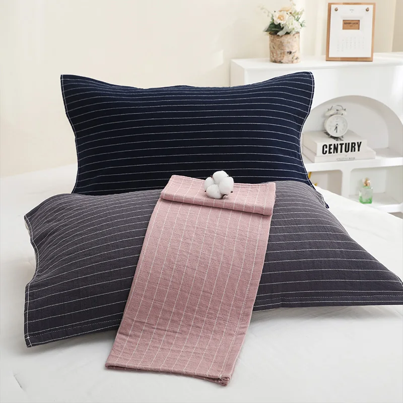 Japanese pillow towels, a pair of pure cotton, breathable, sweat-absorbing and anti-head oil gauze, four-layer pillow pads