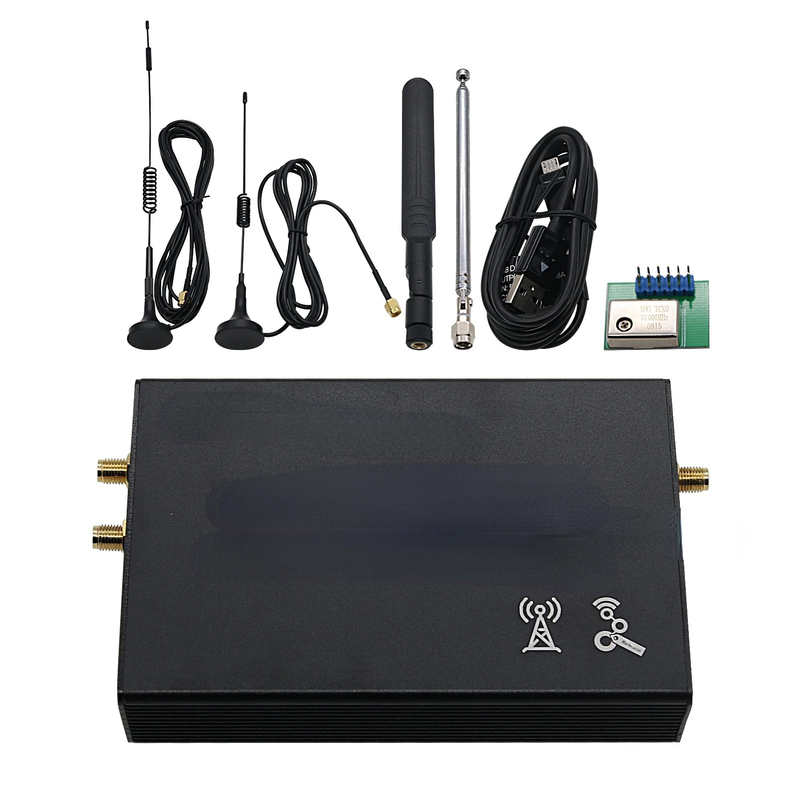 

HackRF One R9 V2.0.0 1MHz-6GHz Software Defined Radio Platform GPS Simulator with Shell Four Antennas