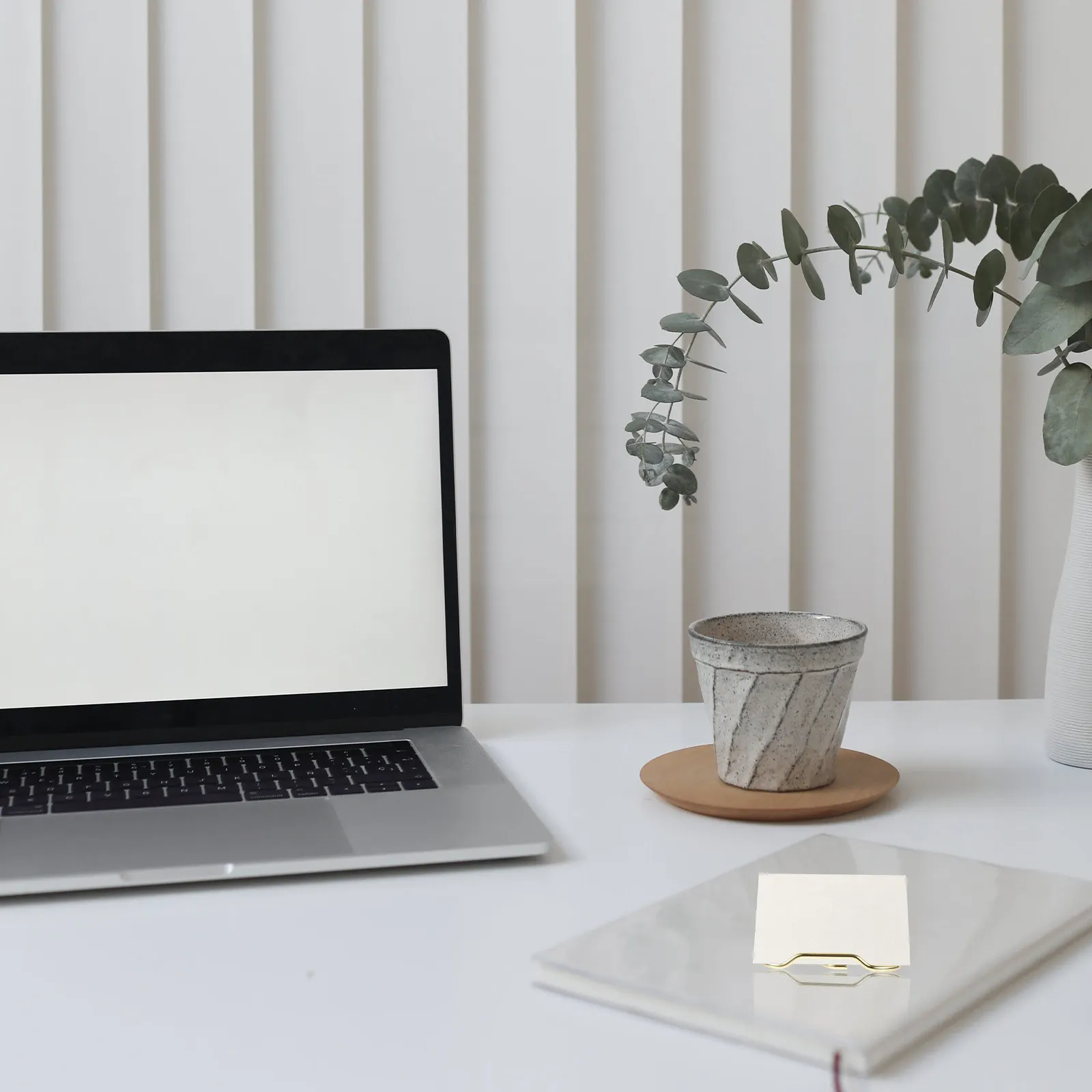 Desk Business Card Holder Stand – Desktop Organizer for Storing and Displaying Cards