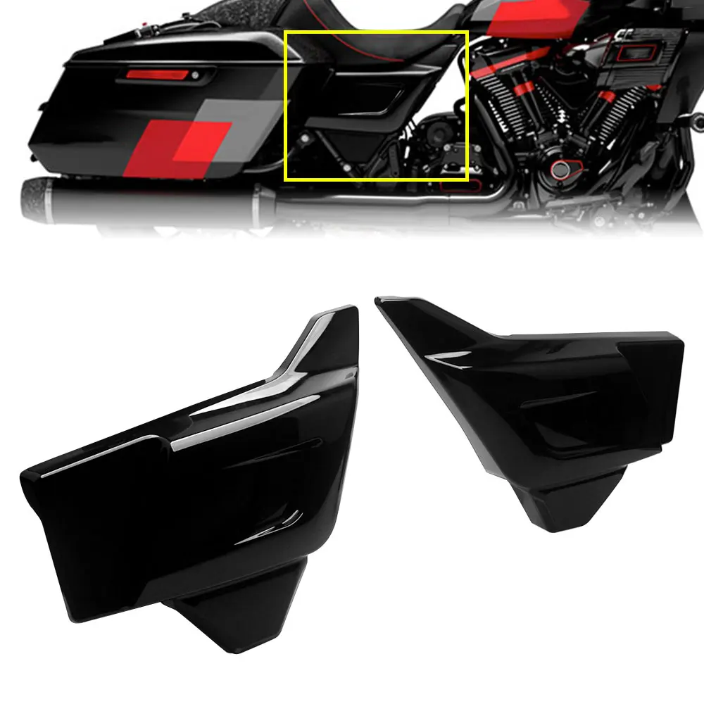 1 Pair Motor Battery Side Covers Panels For Harley Touring Road Glide CVO/SE ST FLTRXSE FLTRX Street Glide FLHXSE FLHX 2023-2026