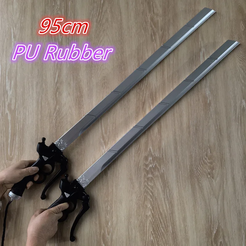 1:1 Cosplay Gift Attack on Titan Gun Sword Mikasa Eren Rivaille Ackerman big Prop Home Decor Sword Cos Halloween Gift 95cm