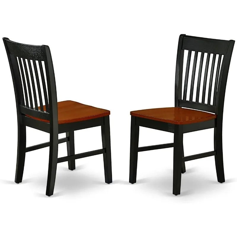 3 Piece Dinette Set for Small Spaces Contains a Rectangle Table with Dropleaf and 2 Dining Room Chairs,30x48 Inch,Black & Cherry