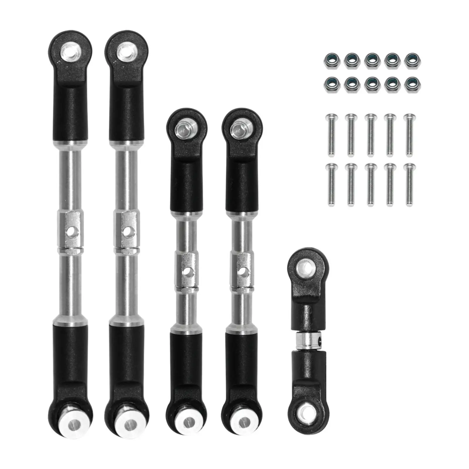 5x Steering Link Rod Replacing High Strength RC Car Spare Part Professional Upgrades Part RC Car Pull Rod for 1/7 DIY Accs Parts