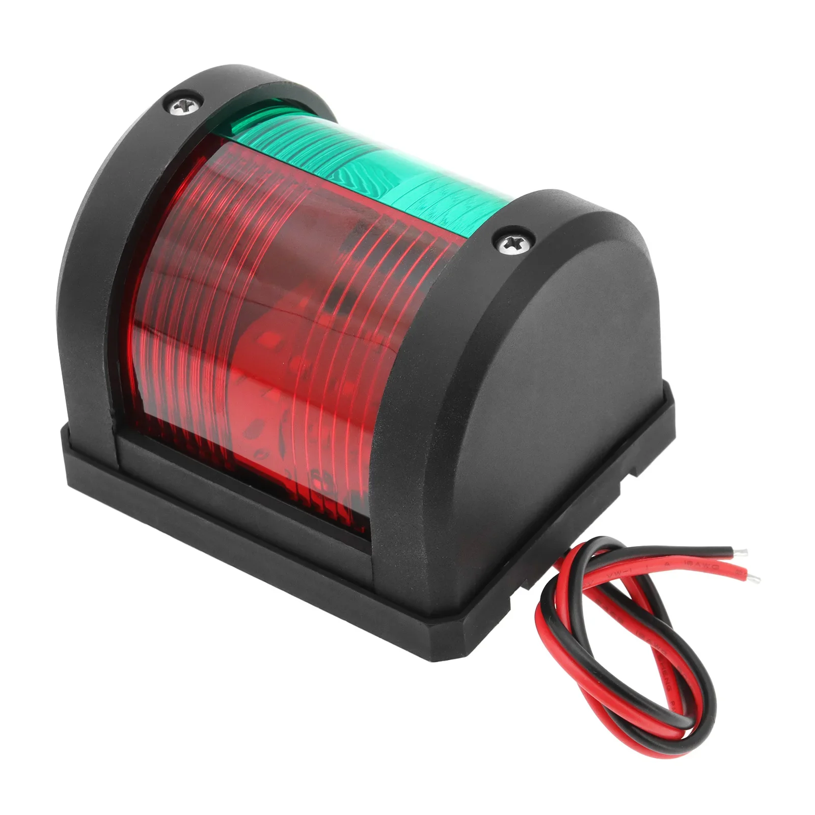 Rot+Grün Dual-LED-Navigationslicht für Marineboote, wasserdichte Segelsignallampe für Pontonboote, Motorboote und Skiffen, 1 Stück – Detail 2